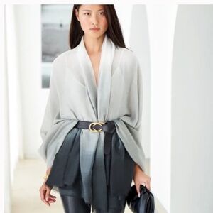 CUSHNIE Grey Scarf